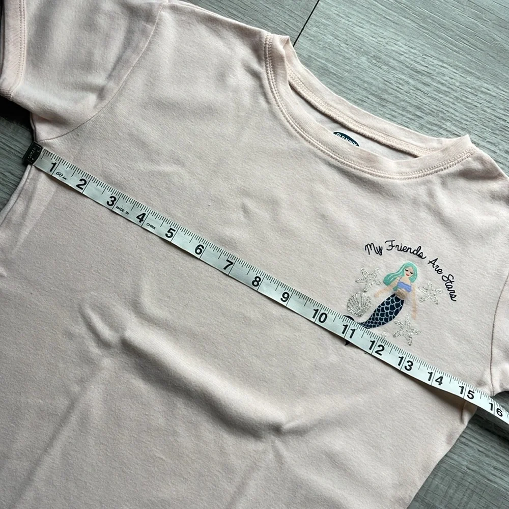Old Navy girl’s pajama top, mermaid 🧜‍♀️, size 12 years (XL).